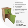 Мусорный бак для фудкорта  в разобранном виде без держателя для мусорных пакетов/ Контейнер для мусора 120л, Киви Дуб купить в Одинцово, Красногорске и Апрелевке с доставкой