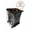 Стойка-держатель TDM120 для мусорных пакетов  объёмом от 120 до 200 л. Тележка металлическая для мусора