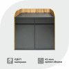 Станция официанта Оди2 1000х1090х500 мм, цвет Графит-Дуб