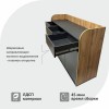 Станция официанта Оди3 1500х1090х500 мм, цвет Графит-Дуб
