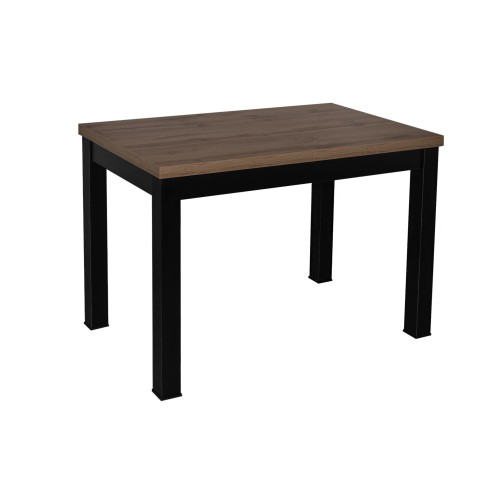 Стол обеденный "BLACK" раздвижной 1100-1490x670x760 (дуб натуральный)