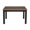 Стол обеденный "BLACK2" раздвижной 1380-1930x850x760 (дуб натуральный)