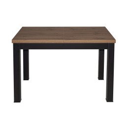 Стол обеденный "BLACK" раздвижной 1100-1490x670x760 (дуб натуральный)
