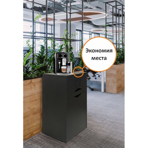Мусорный бак для фудкорта без держателя для мусорных пакетов/ Контейнер для мусора 120л, Графит купить в Одинцово, Красногорске и Апрелевке с доставкой