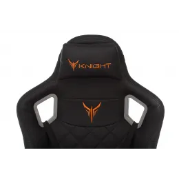 Кресло игровое Knight OUTRIDER черный ромбик эко.кожа с подголов. крестовина металл