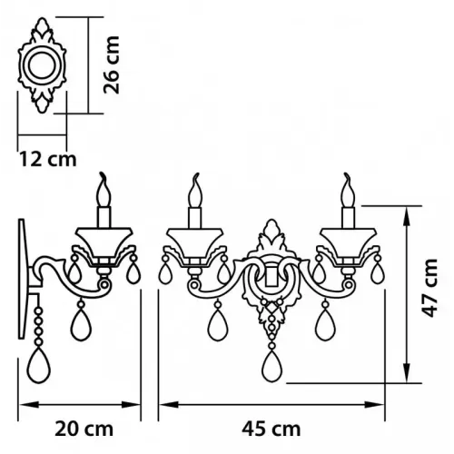 
Бра Ampollo Osgona 786622
