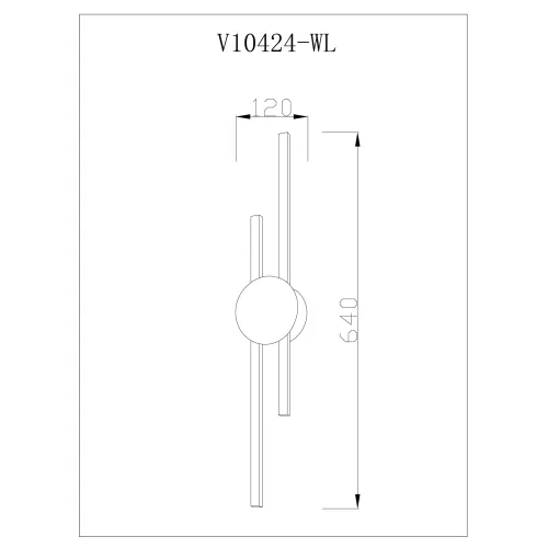 Светильник настенный светодиодный Moderli V10424-WL Brescia купить в Одинцово, Красногорске и Апрелевке с доставкой