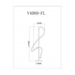 Светодиодный торшер Moderli V4089-FL True