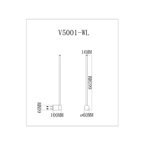 
Настенный светодиодный светильник Moderli V5001-WL Ricco
