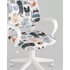 
Кресло детское Бюрократ BUROKIDS 1 W мультиколор коты крестовина пластик белый
