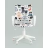 
Кресло детское Бюрократ BUROKIDS 1 W мультиколор коты крестовина пластик белый
