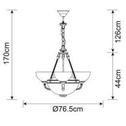 Люстра Arte Lamp A3777LM-3-2AB Windsor