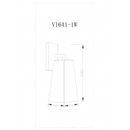 Настенный светильник Moderli V1641-1W Dio 1*E27*60W
