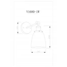 Настенный светильник Moderli V1680-1W Body 1*E27*60W