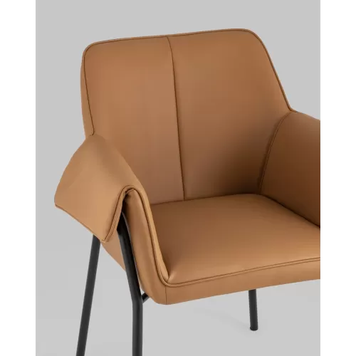 
Кресло Бесс экокожа коричневый
