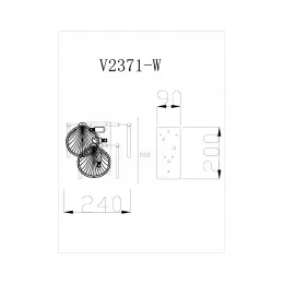 Хрустальный настенный светильник Moderli V2371-W Tears 1*E14*60W