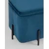 
Пуф Грейс квадрат с ящиком велюр синий
