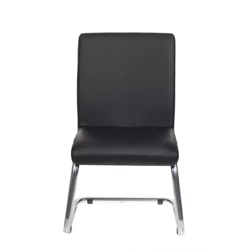 
Кресло Бюрократ CH-250-V/BLACK на полозьях черный искусственная кожа
