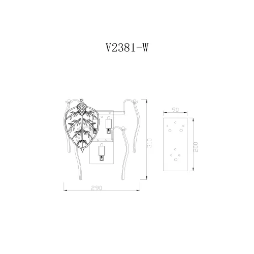
Хрустальный настенный светильник Moderli V2381-W Shine 1*E14*60W
