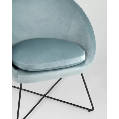 
Кресло Колумбия пыльно-голубое
