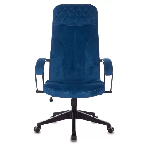
Кресло руководителя Бюрократ CH-608Fabric темно-синий Velvet 29 крестовина пластик
