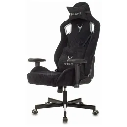 Кресло игровое Knight Outrider черный Light-20 с подголов. крестовина металл