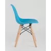 
Комплект детский стол DSW, 4 голубых стула

