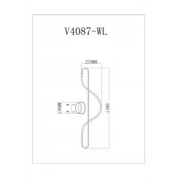 Настенный светодиодный светильник Moderli V4087-WL True