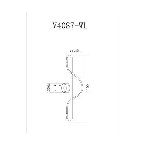 
Настенный светодиодный светильник Moderli V4087-WL True
