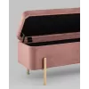 
Банкетка Болейн с ящиком велюр розовый
