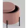 
Пуф Грейс с ящиком велюр пыльно-розовый
