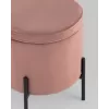 
Пуф Грейс с ящиком велюр пыльно-розовый
