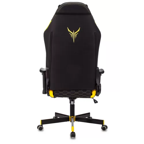 
Кресло игровое Knight Neon черный/желтый соты эко.кожа с подголов. крестовина металл
