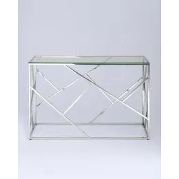 Консоль АРТ ДЕКО 120х40 серебро