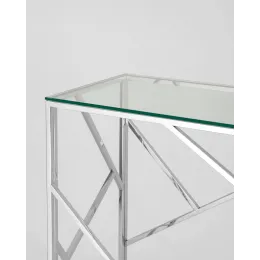 Консоль АРТ ДЕКО 120х40 серебро