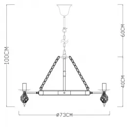 Люстра Arte Lamp A4550LM-6CK Cartwheel