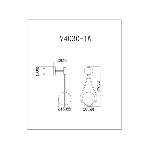 
Настенный светильник Moderli V4030-1W Barocco
