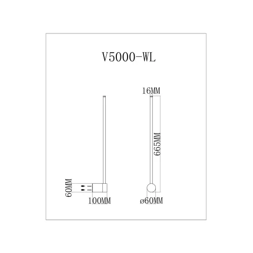 
Настенный светодиодный светильник Moderli V5000-WL Ricco
