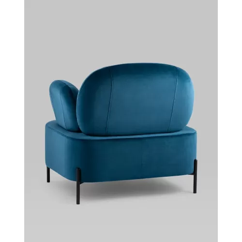 
Кресло Кэнди с подлокотниками велюр синий
