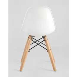Комплект детский стол DSW, 2 стула белых