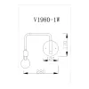 
Настенный светильник Moderli V1980-1W Viona 1*E27*60W
