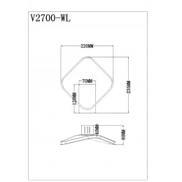Настенный светильник Moderli V2700-WL Vivienne LED 13W