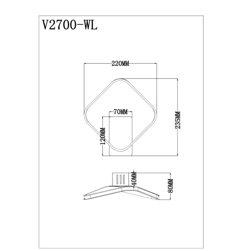 
Настенный светильник Moderli V2700-WL Vivienne LED 13W
