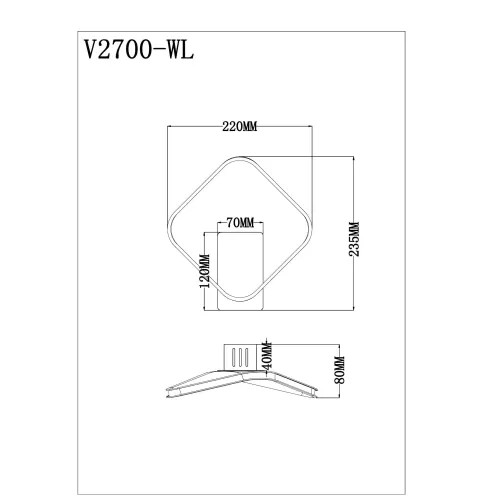 Настенный светильник Moderli V2700-WL Vivienne LED 13W купить в Одинцово, Красногорске и Апрелевке с доставкой