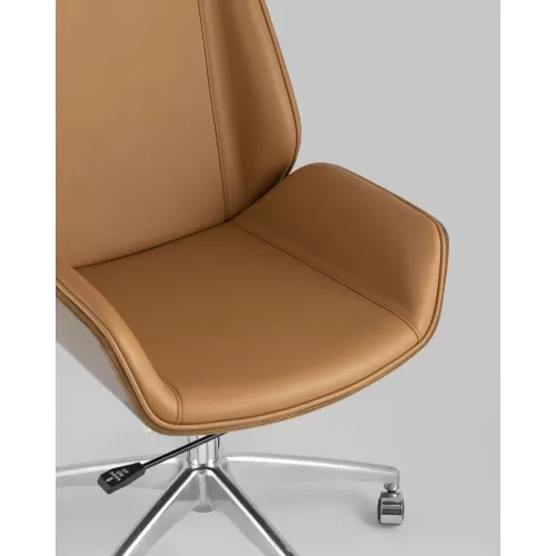 
Кресло руководителя TopChairs Crown коричневое
