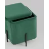 
Пуф Грейс квадрат с ящиком велюр зелёный
