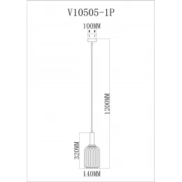 Светильник подвесной Moderli V10505-1P Boise