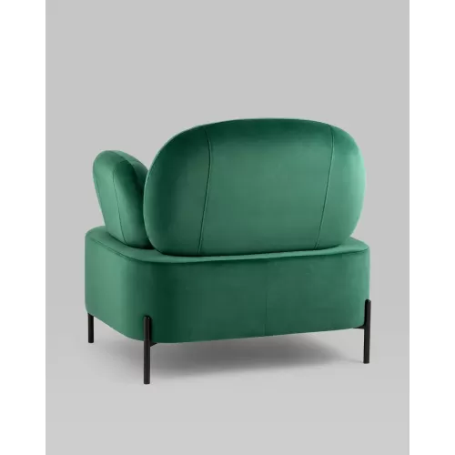 
Кресло Кэнди с подлокотниками велюр зелёный
